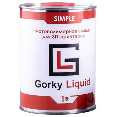 Фотополимерная смола Gorky Liquid Simple черный 1 кг